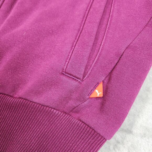 Puma Sweater Womens S Embroidered Spellout Athleisure Sportswear Running Workout - Picture 5 of 10